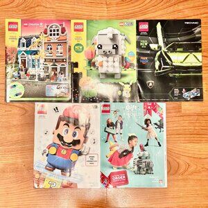 (5) Lego Shop at Home Catalogs Lots 2020 in Hand